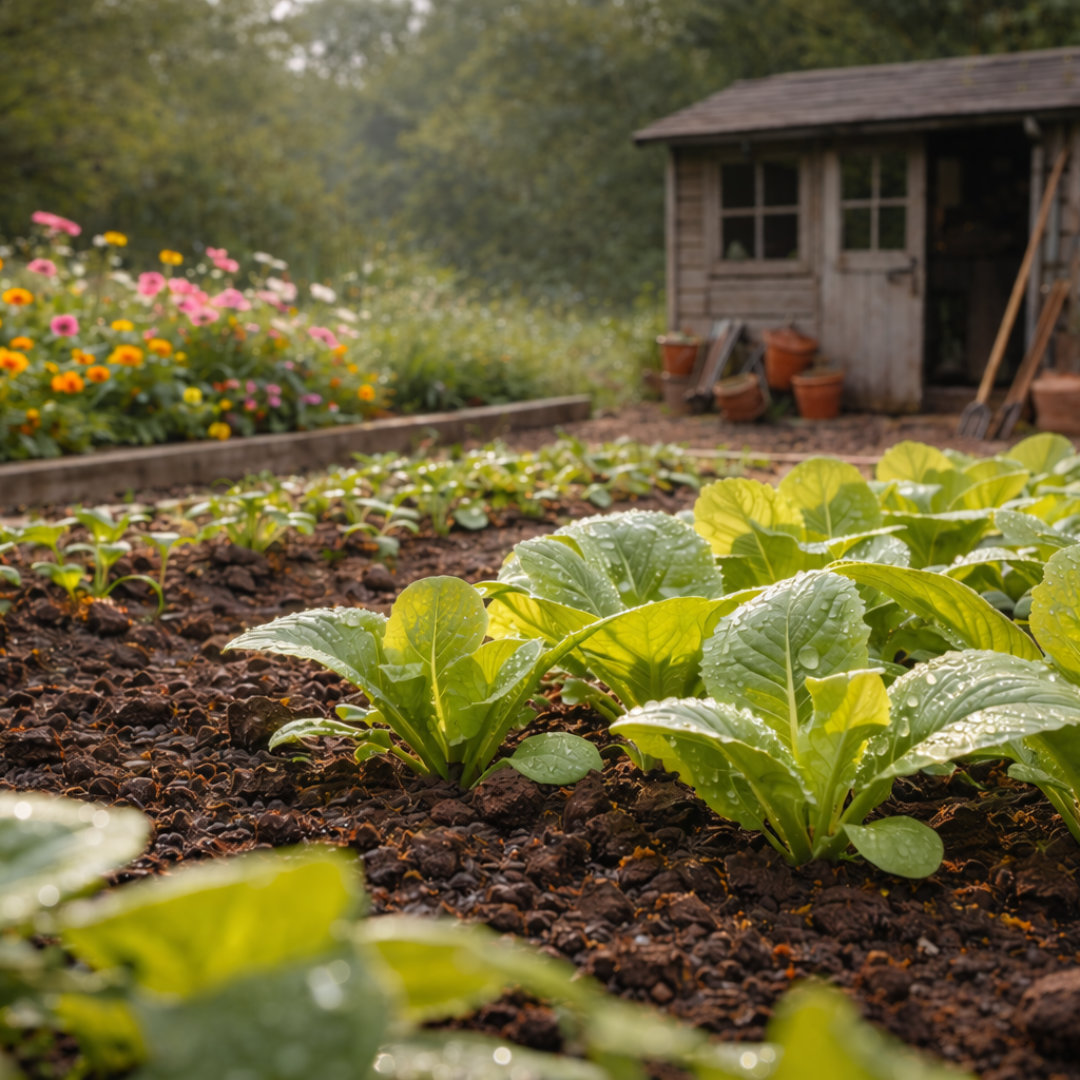 Voorjaar in de moestuin